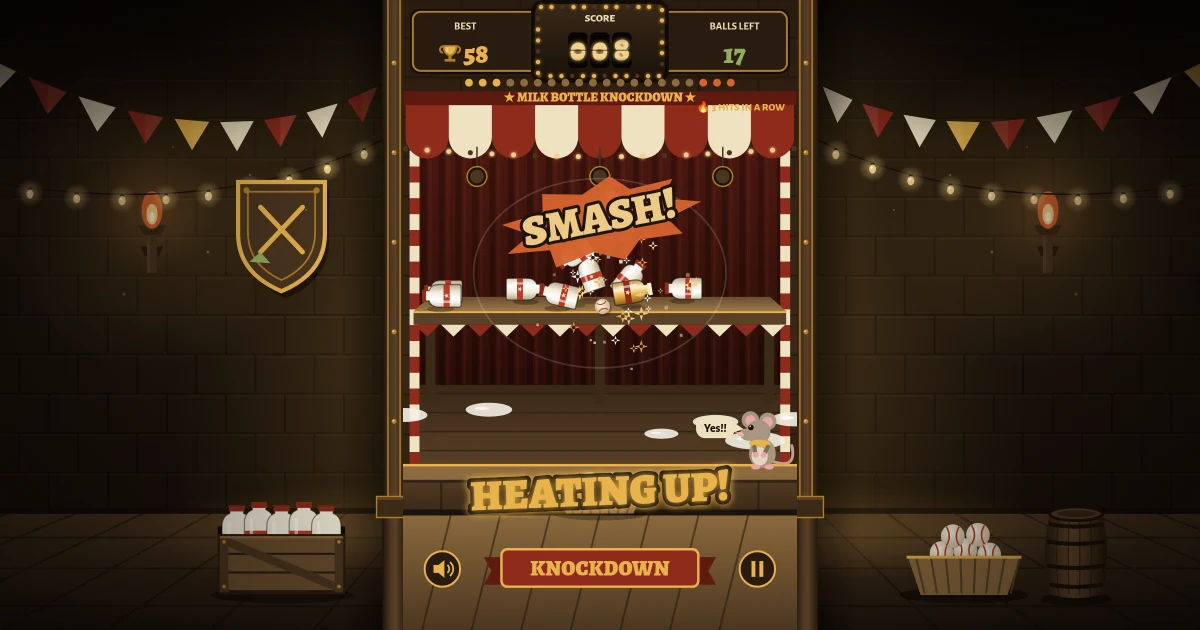 Milk Bottle Knockdown screenshot