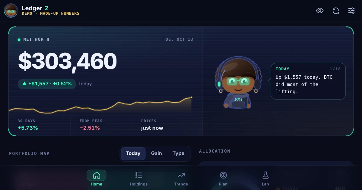 Portfolio Ledger screenshot