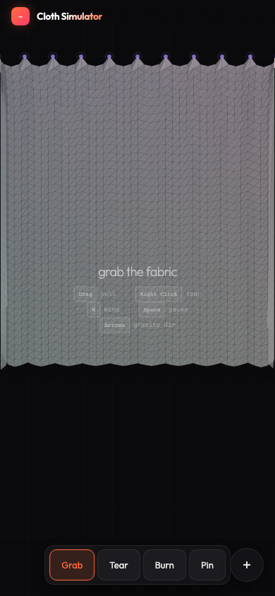 Cloth Simulator screenshot